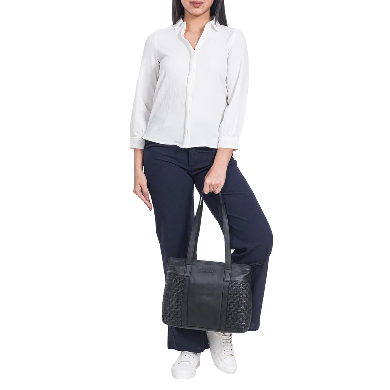 "Verena" Einzigartiger Leder Shopper Damen