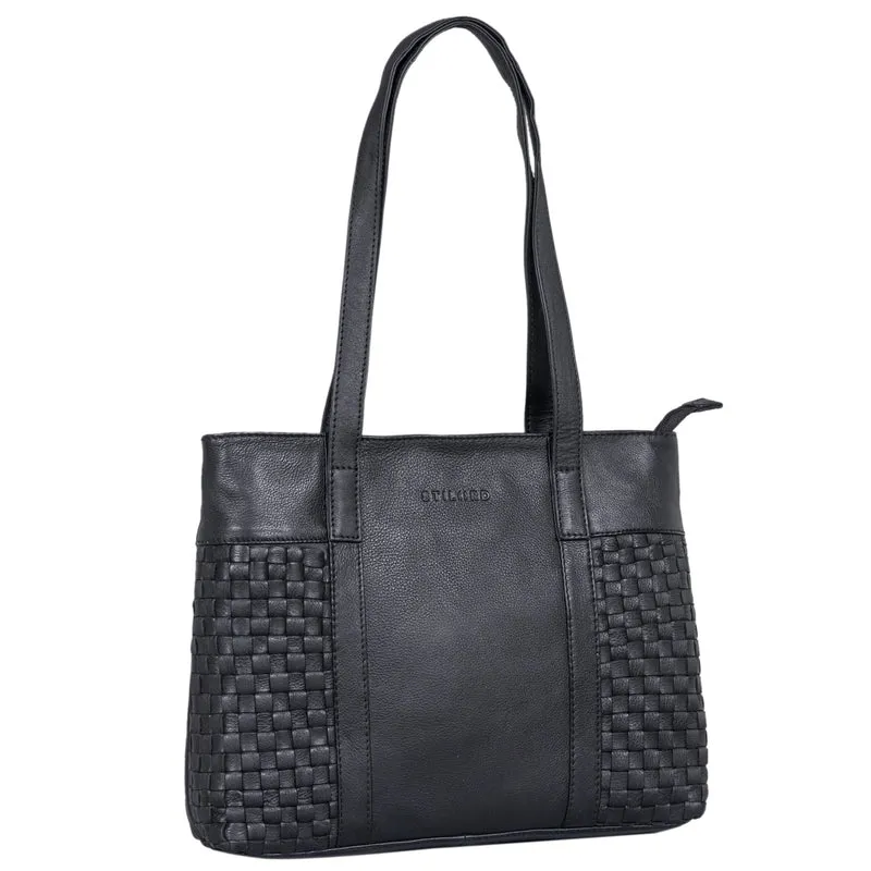 "Verena" Einzigartiger Leder Shopper Damen