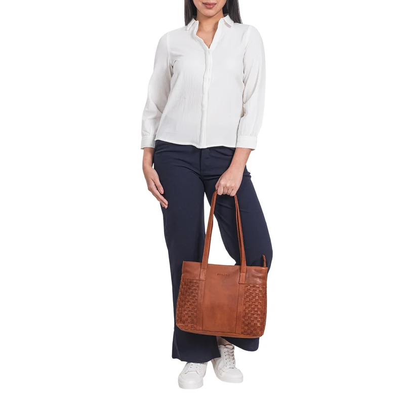 "Verena" Einzigartiger Leder Shopper Damen