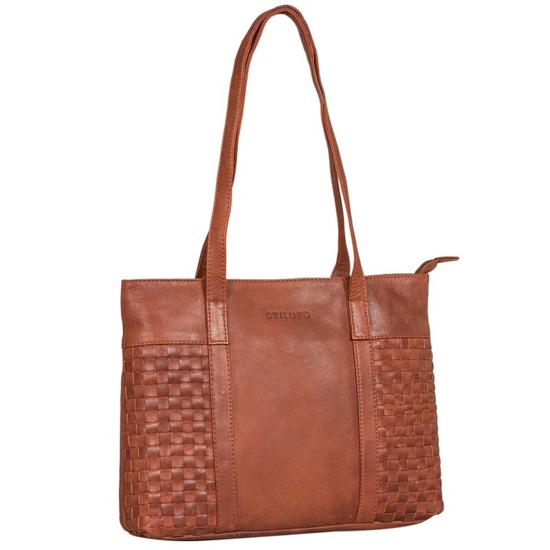 "Verena" Einzigartiger Leder Shopper Damen