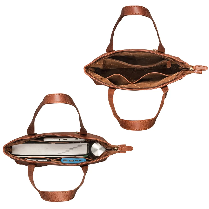 "Verena" Einzigartiger Leder Shopper Damen