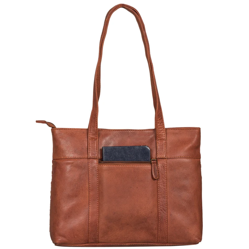 "Verena" Einzigartiger Leder Shopper Damen
