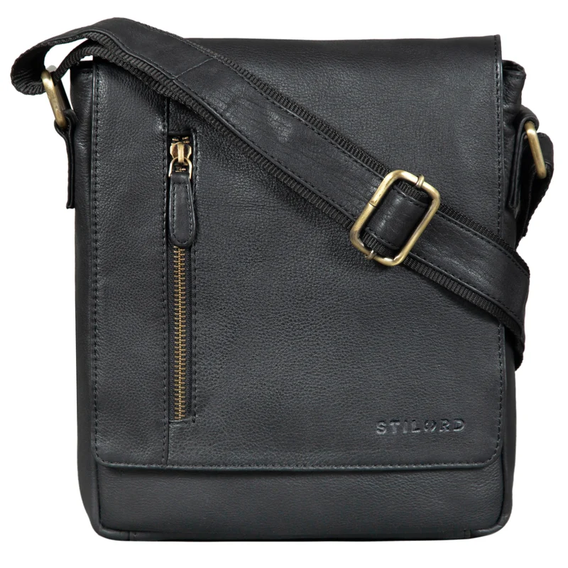 B-WARE "Easton" Kleine Messenger Bag Echt Leder