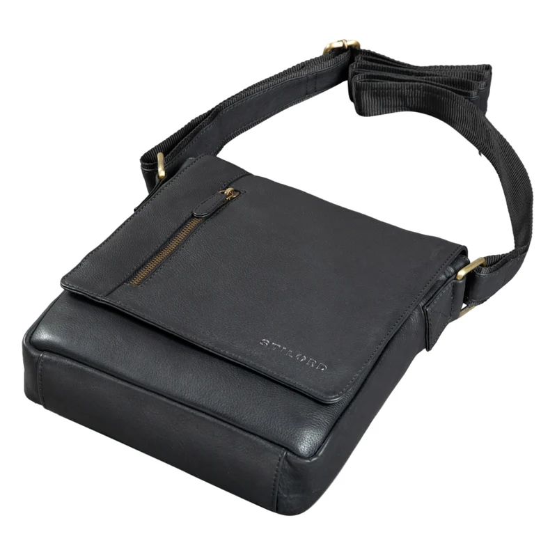 B-WARE "Easton" Kleine Messenger Bag Echt Leder