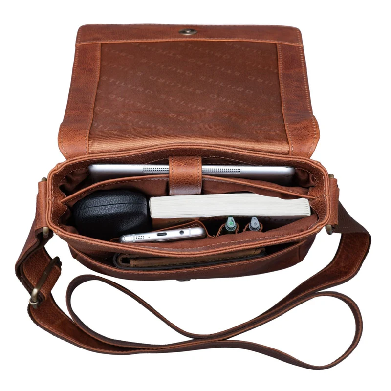 B-WARE "Easton" Kleine Messenger Bag Echt Leder