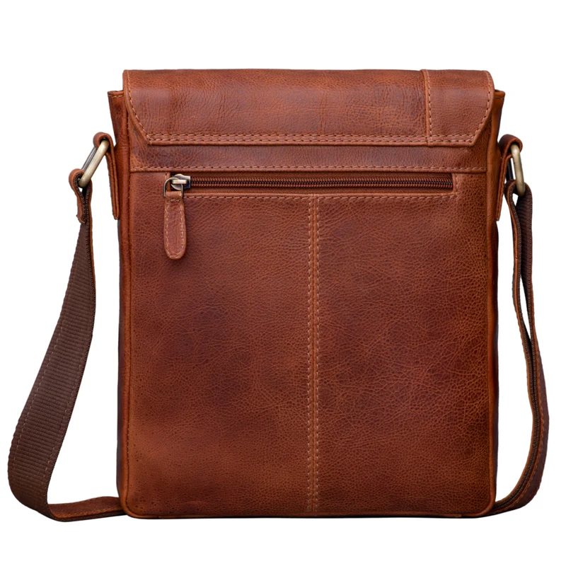 B-WARE "Easton" Kleine Messenger Bag Echt Leder