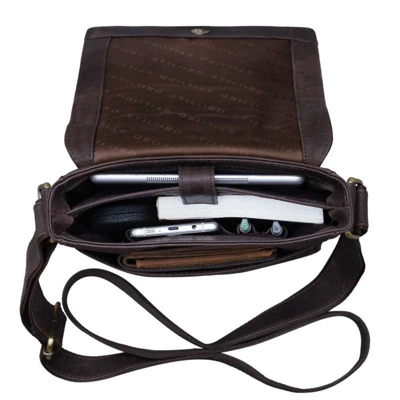 B-WARE "Easton" Kleine Messenger Bag Echt Leder