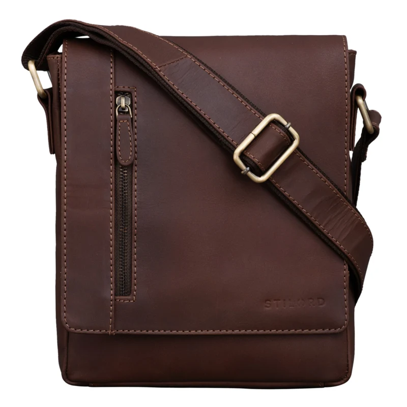 B-WARE "Easton" Kleine Messenger Bag Echt Leder