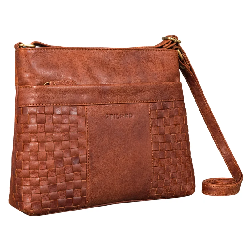 "Ida" Geflochtene Damen Handtasche Leder