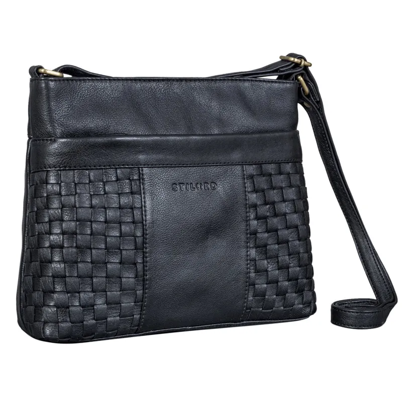 "Ida" Geflochtene Damen Handtasche Leder