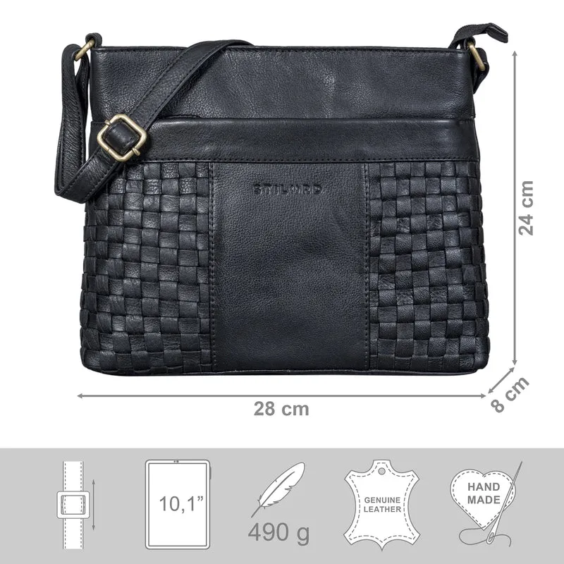 "Ida" Geflochtene Damen Handtasche Leder