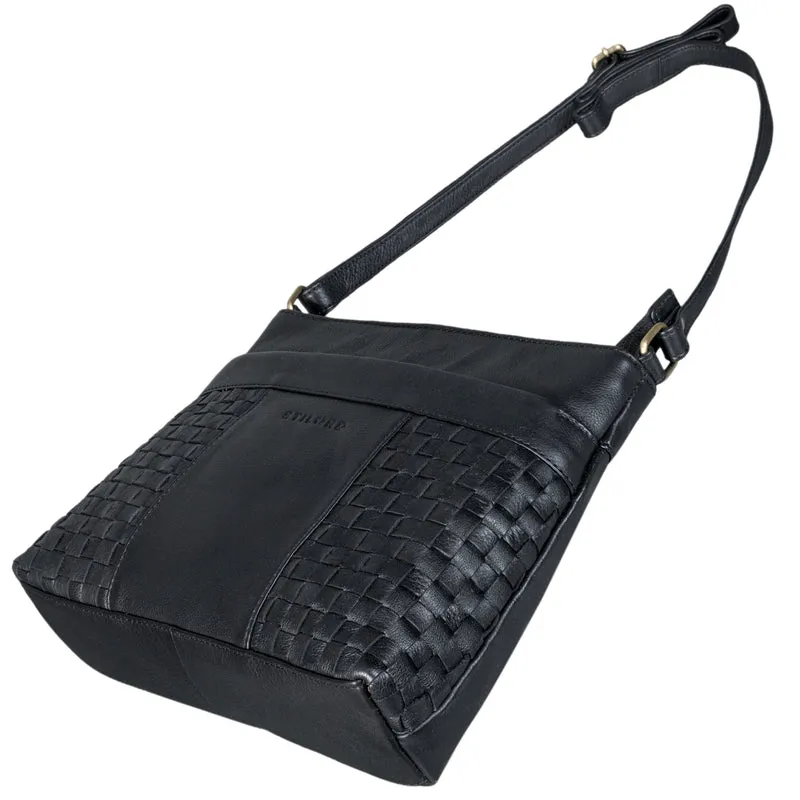 "Ida" Geflochtene Damen Handtasche Leder