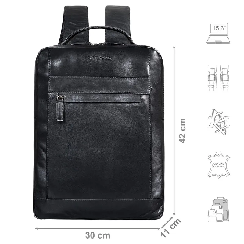 "Heiko" Leder Laptop Rucksack 15.6 Zoll Vintage