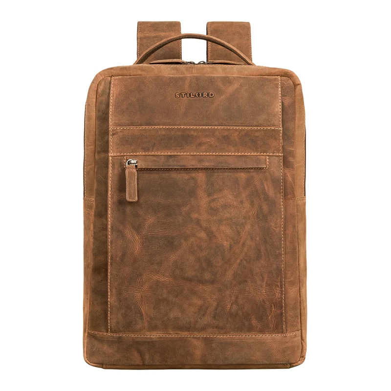 "Heiko" Leder Laptop Rucksack 15.6 Zoll Vintage