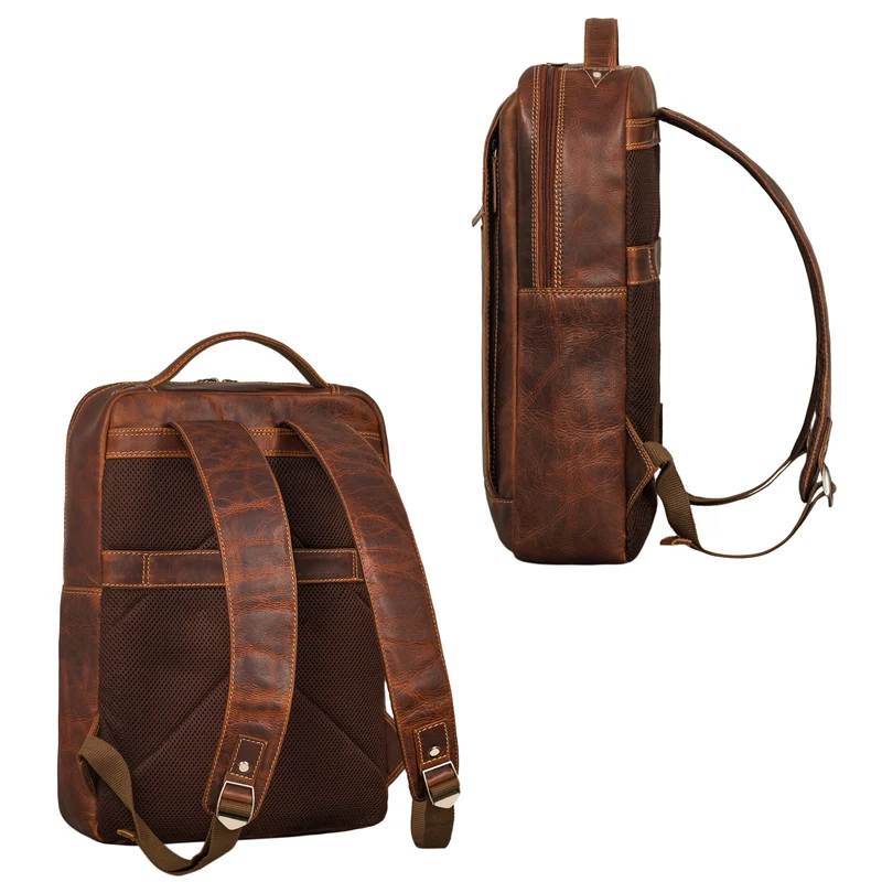 "Heiko" Leder Laptop Rucksack 15.6 Zoll Vintage
