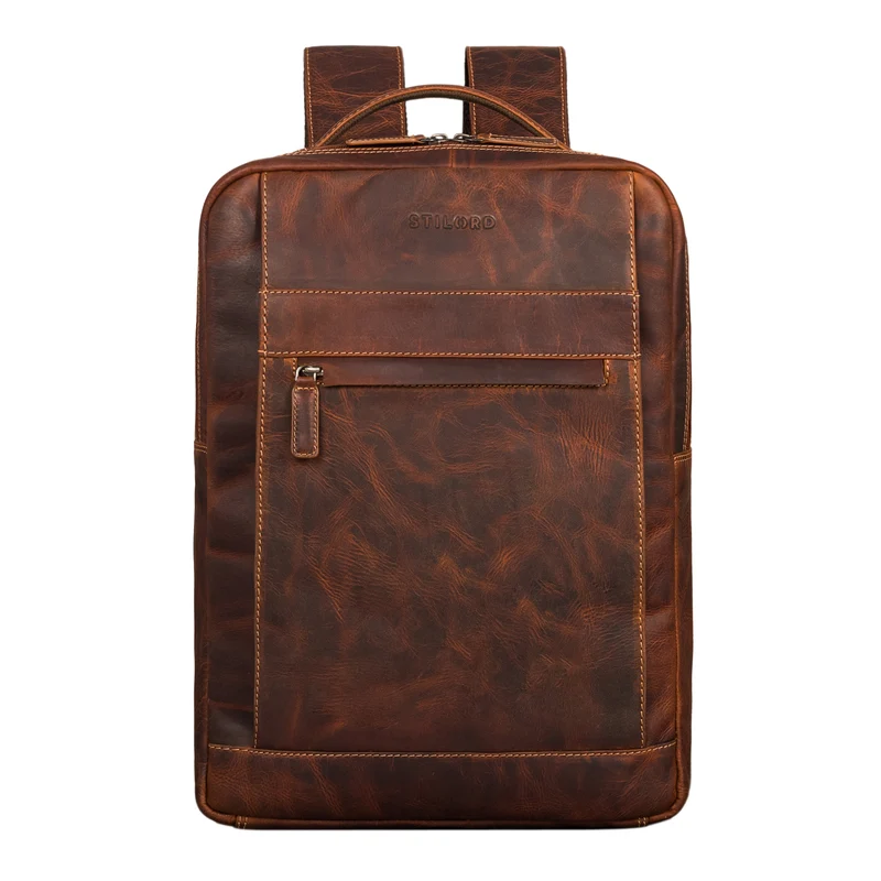"Heiko" Leder Laptop Rucksack 15.6 Zoll Vintage