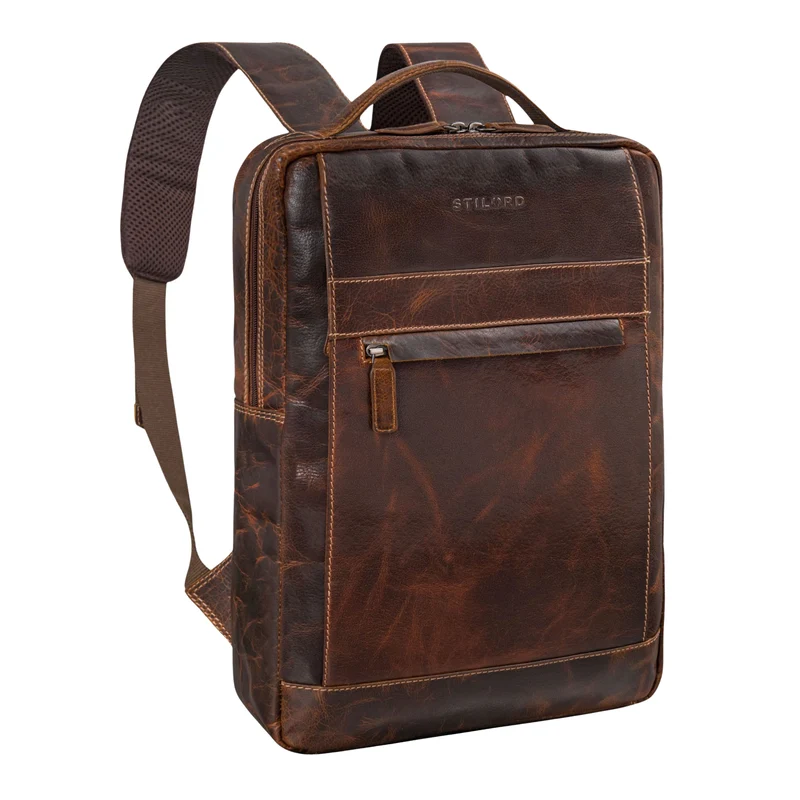 "Heiko" Leder Laptop Rucksack 15.6 Zoll Vintage