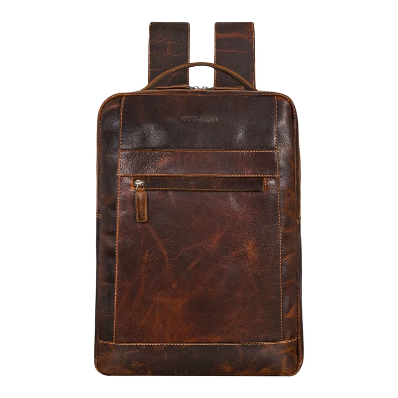 "Heiko" Leder Laptop Rucksack 15.6 Zoll Vintage