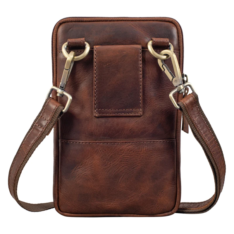 B-WARE "Brooks" Leder Brustbeutel Gürteltasche