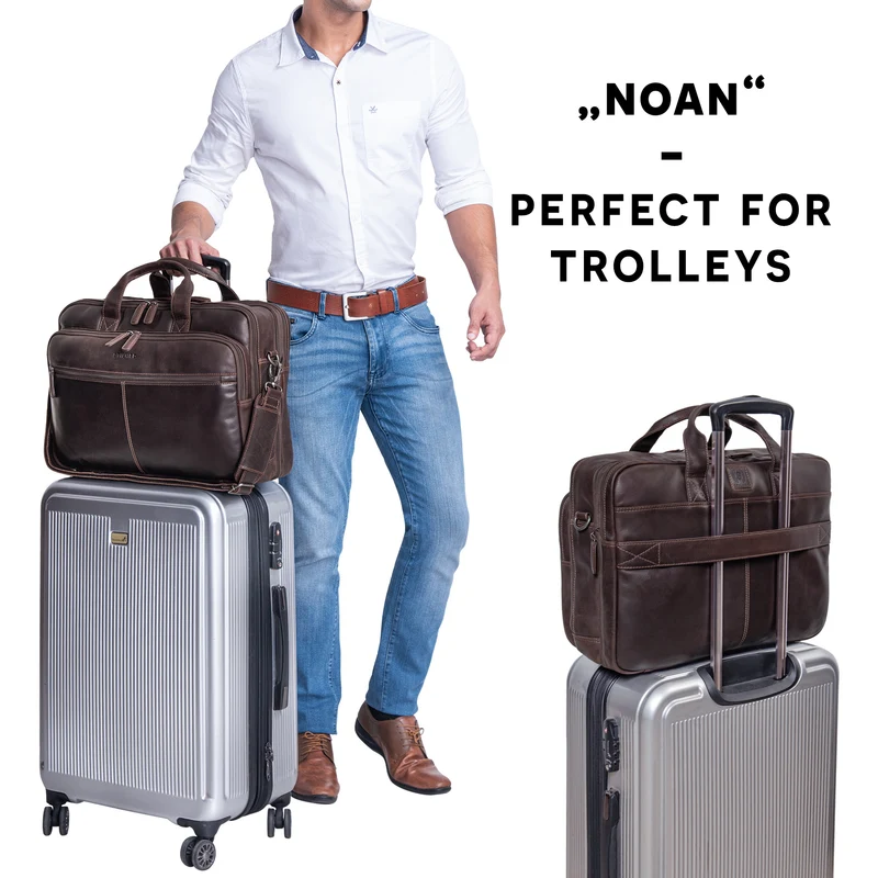B-WARE "Noan" Leder Aktentasche Herren Groß