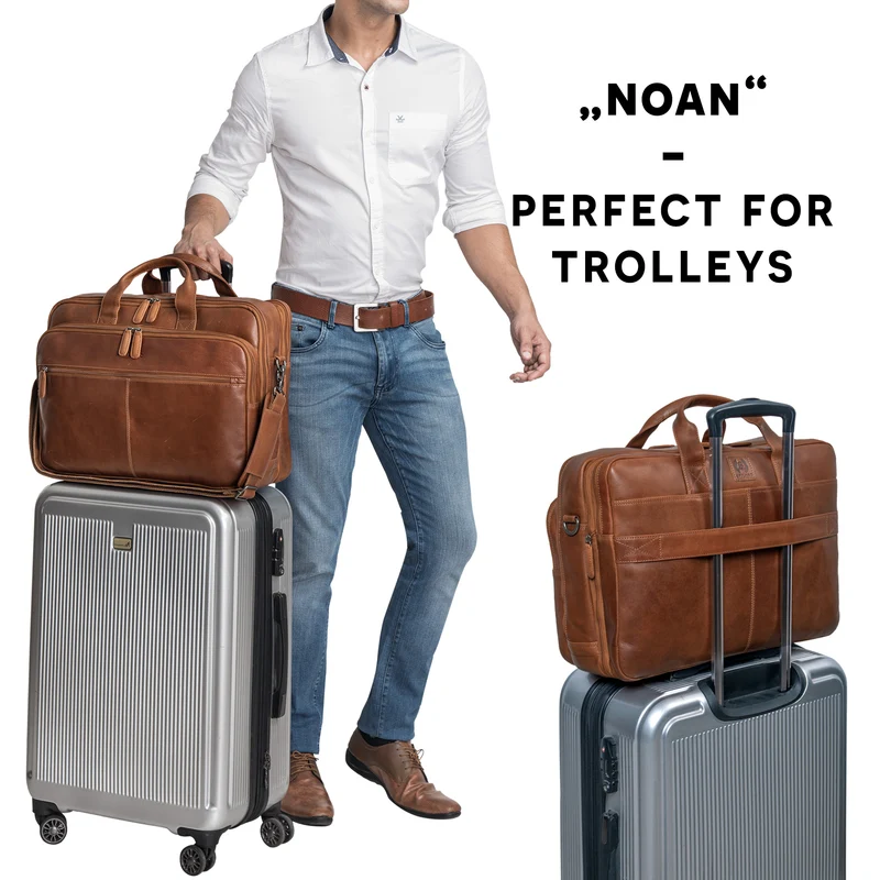 B-WARE "Noan" Leder Aktentasche Herren Groß