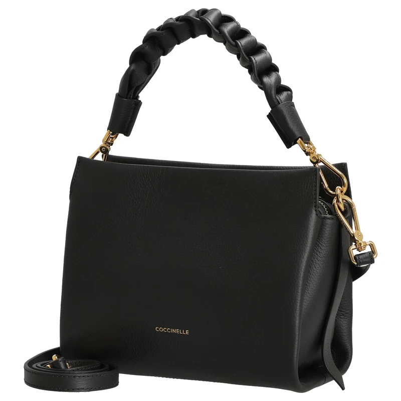 Coccinelle Boheme Grana Double - Henkeltasche S 23 cm (noir/cognac)