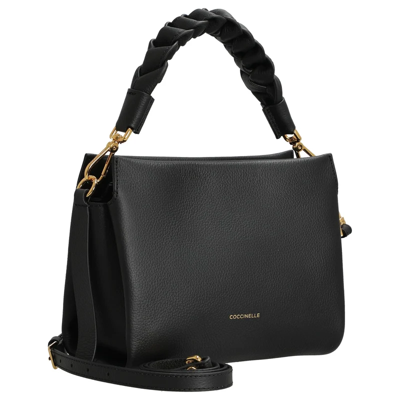 Coccinelle Boheme Grana Double - Henkeltasche S 23 cm (noir/cognac)