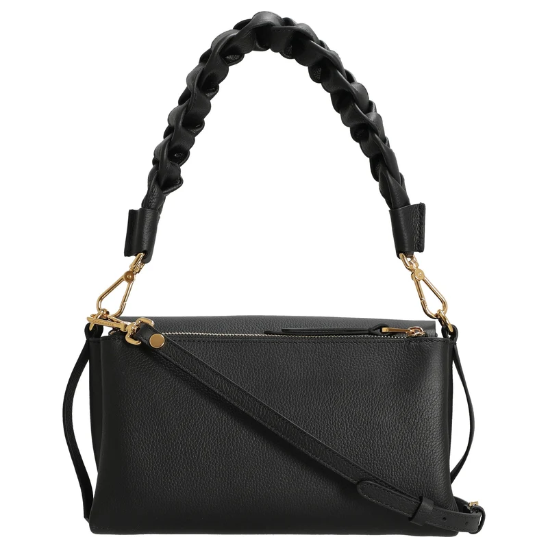 Coccinelle Boheme Grana Double - Umhängetasche 26 cm (noir, cognac)