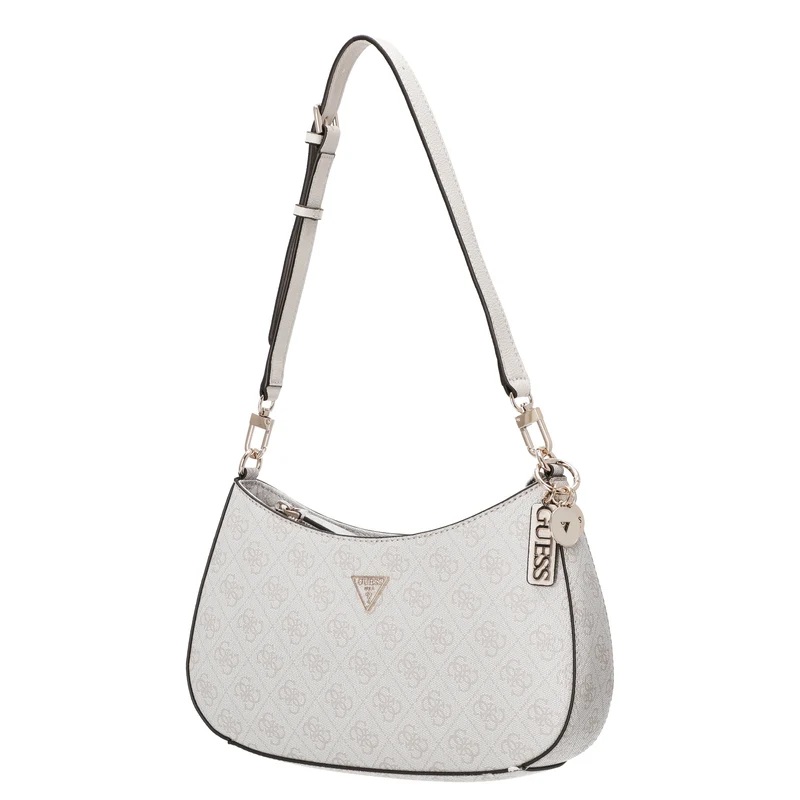 Guess Noelle II Top Zip - Schultertasche 28 cm (bone logo)