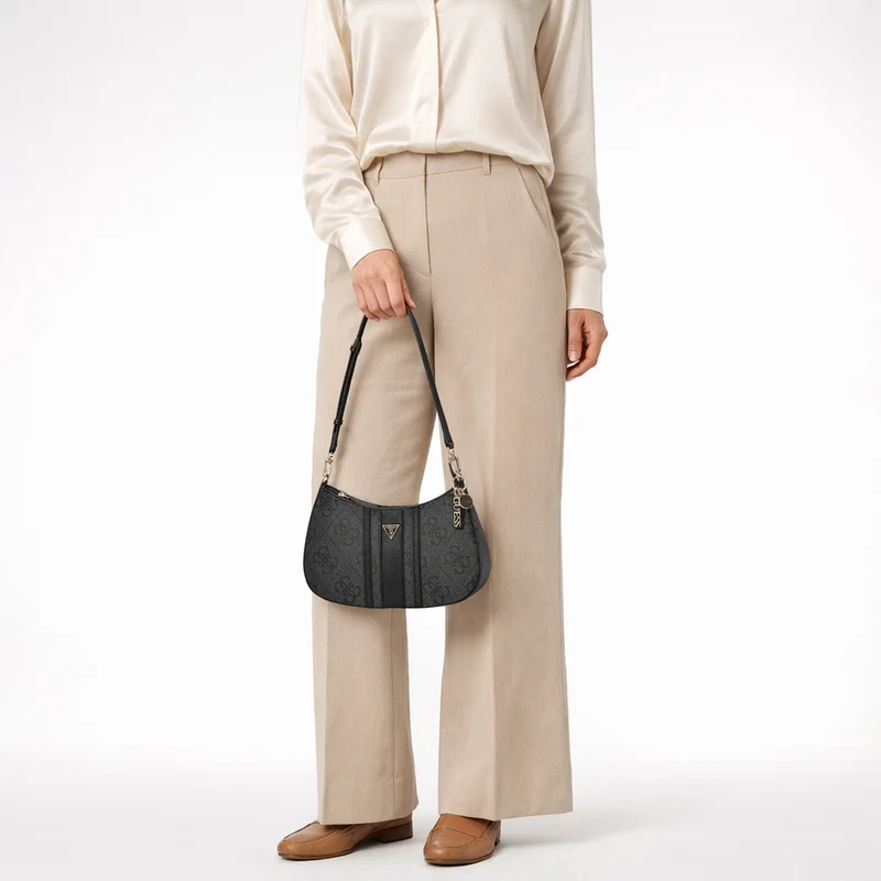 Guess Noelle ll Top Zip - Schultertasche 29 cm (coal logo)