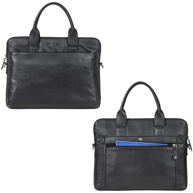 "Lancelot" Laptoptasche 14 Zoll Echtleder Herren und Damen