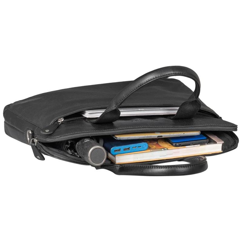 "Lancelot" Laptoptasche 14 Zoll Echtleder Herren und Damen