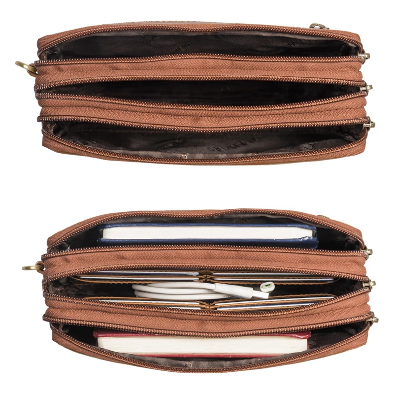 "Kenneth" Handgelenktasche Herren Echtleder mit Handgelenk-Schlaufe