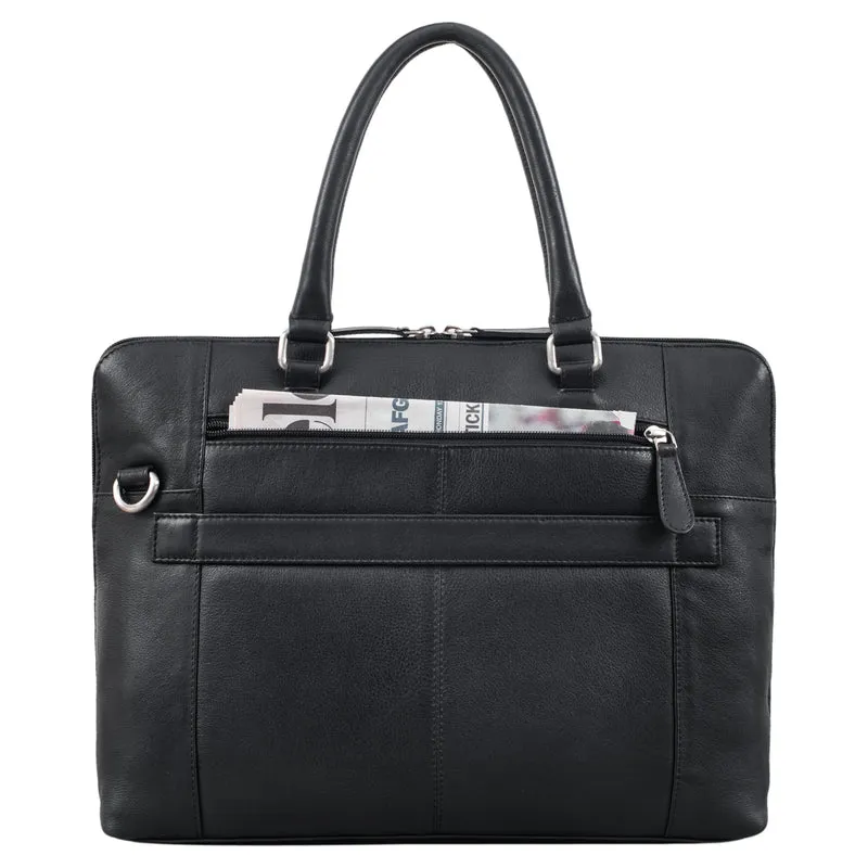 B-WARE "Latoya" Arbeitstasche elegant Leder