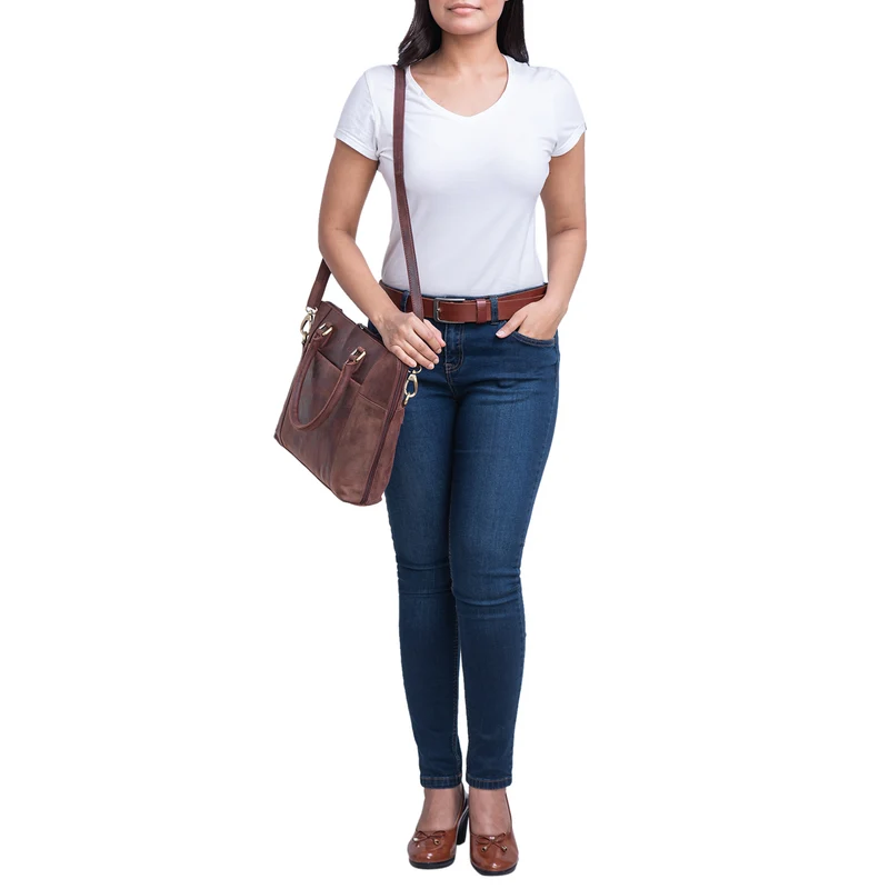 B-WARE "Latoya" Arbeitstasche elegant Leder