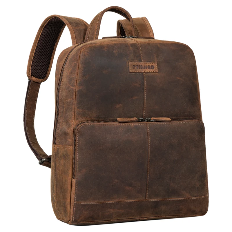 "Friedrich" Stilvoller Leder Business Rucksack