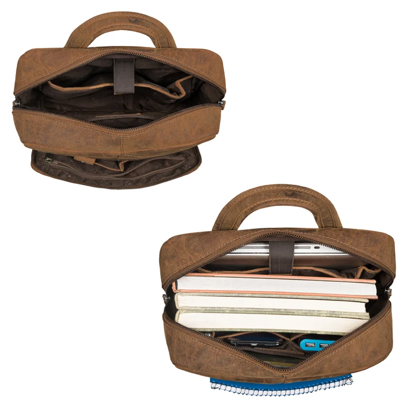 "Friedrich" Stilvoller Leder Business Rucksack
