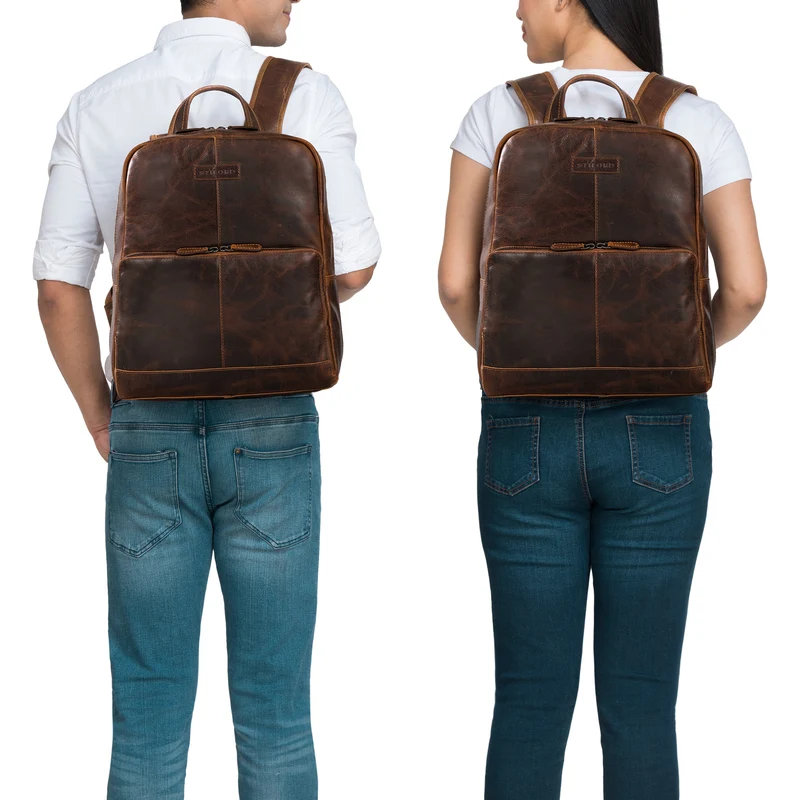 "Friedrich" Stilvoller Leder Business Rucksack