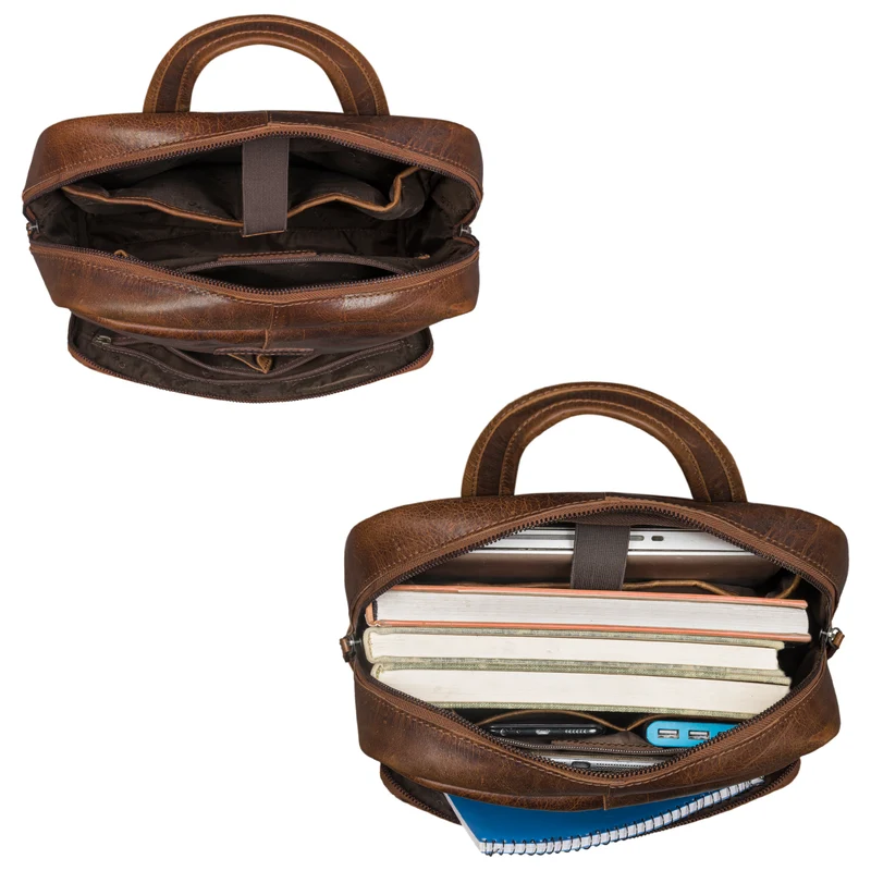 "Friedrich" Stilvoller Leder Business Rucksack