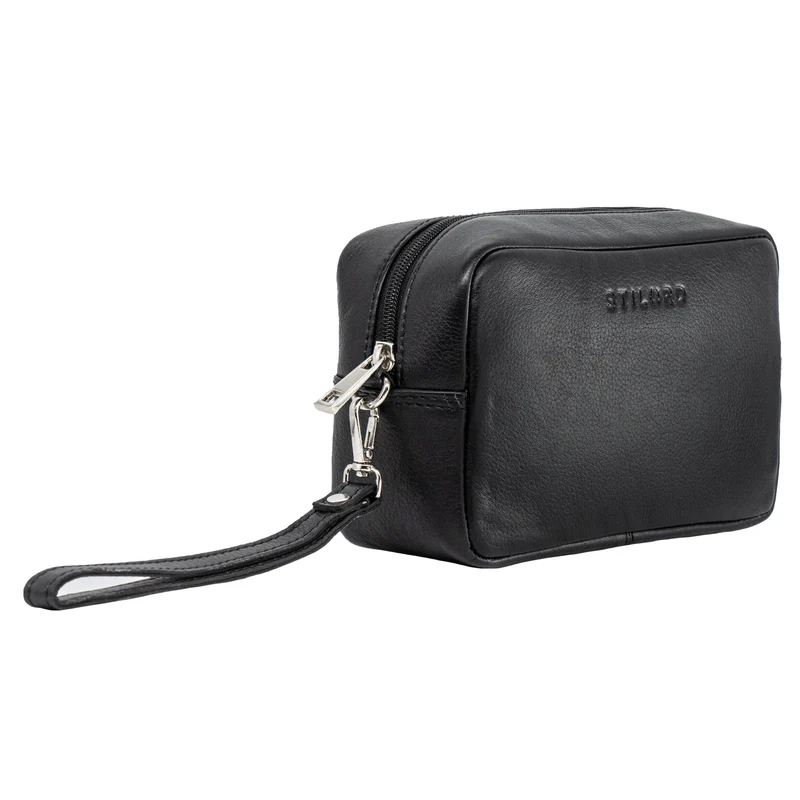 "Larkin" Herren Hand-Gelenk-Tasche Echtleder klein