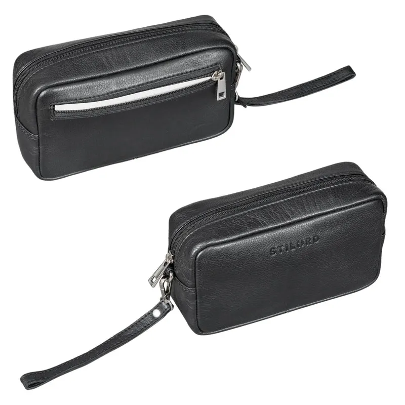 "Larkin" Herren Hand-Gelenk-Tasche Echtleder klein