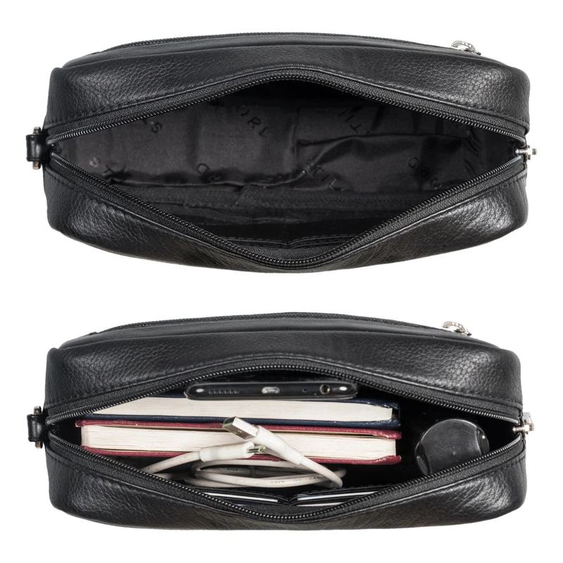"Larkin" Herren Hand-Gelenk-Tasche Echtleder klein