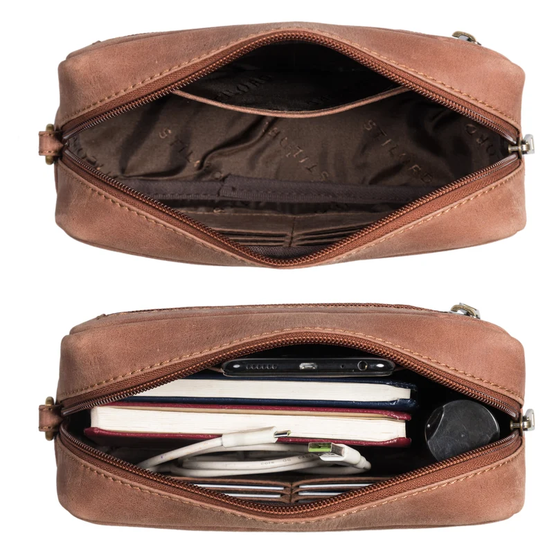 "Larkin" Herren Hand-Gelenk-Tasche Echtleder klein