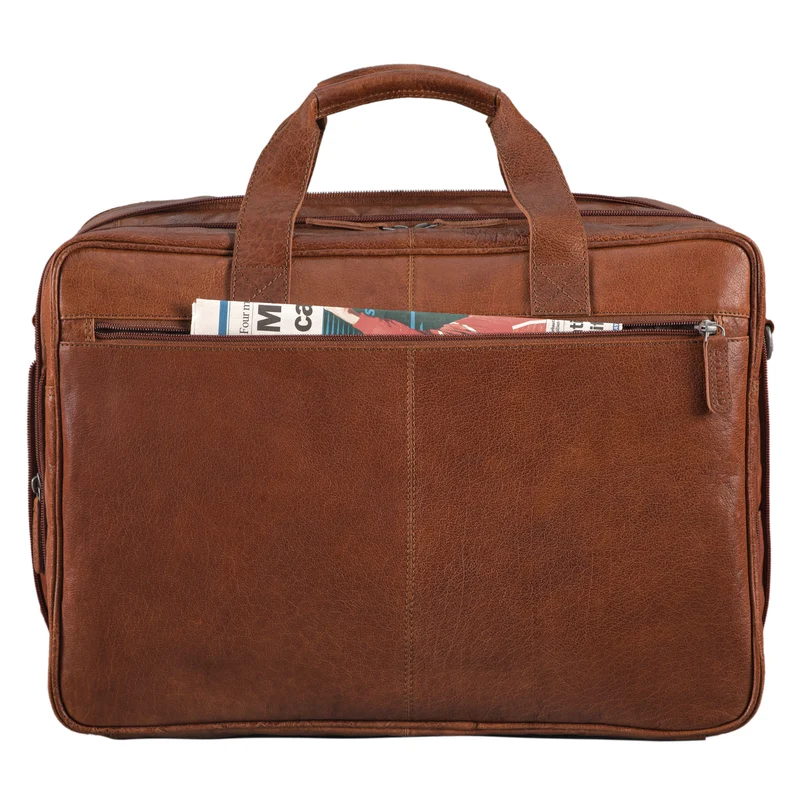 B-WARE "Gigantus" XXL Aktentasche Leder Laptoptasche