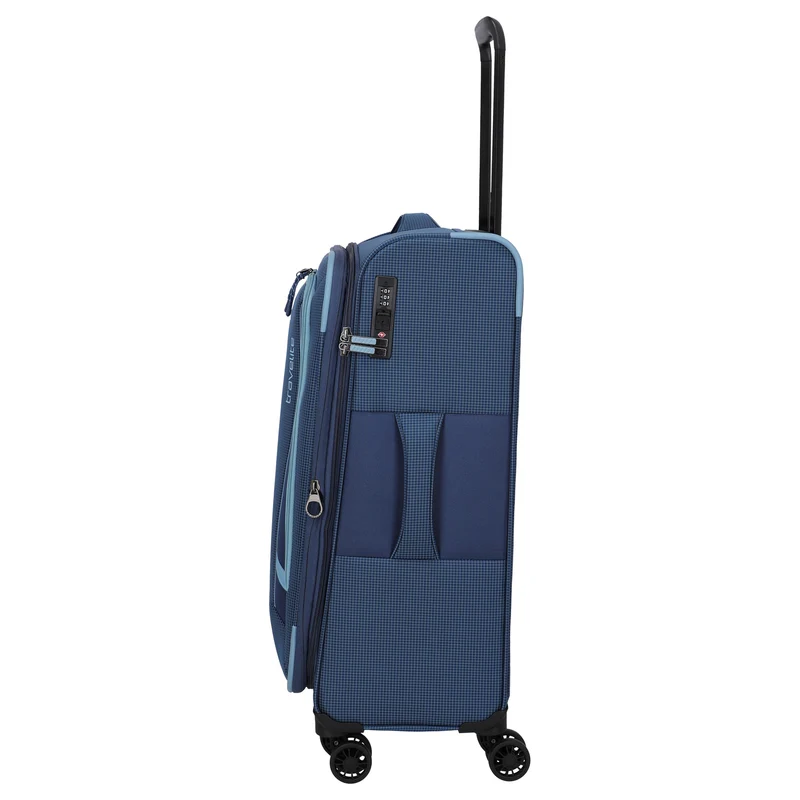Travelite Corsiica - 4-Rollen-Trolley Set 4tlg. erw. (blue)
