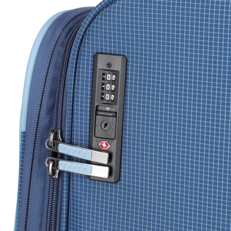 Travelite Corsiica - 4-Rollen-Trolley Set 4tlg. erw. (blue)