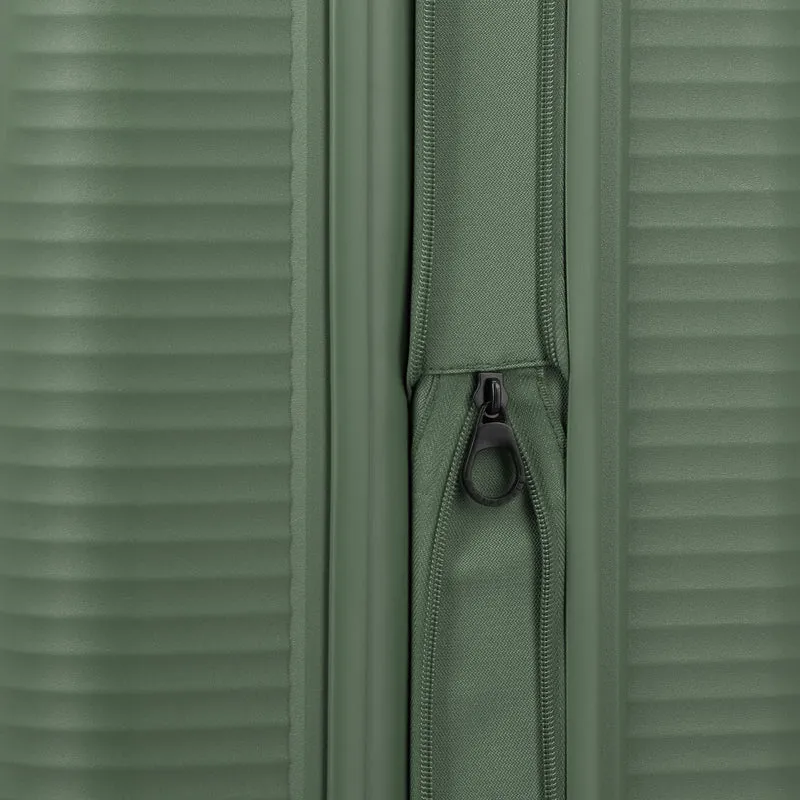 Travelite Air Stripe - 4-Rollen-Kabinentrolley S 55 cm erw. (green)