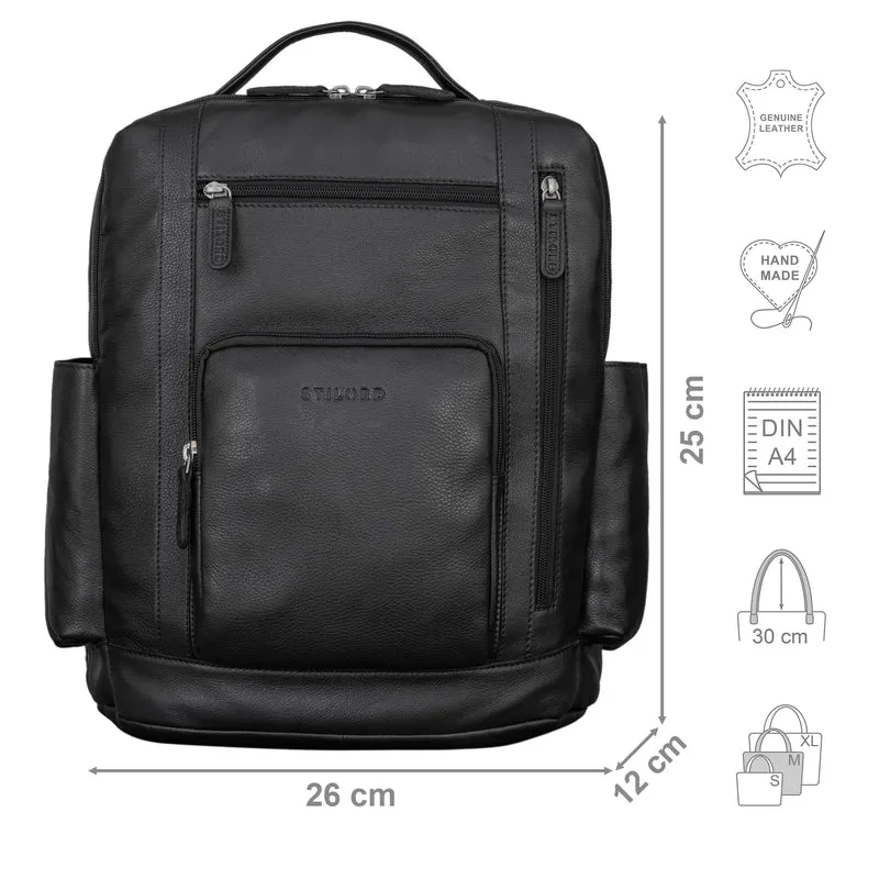 "Archibald" Lederrucksack mit Laptop-Fach 15,6 Zoll Damen und Herren