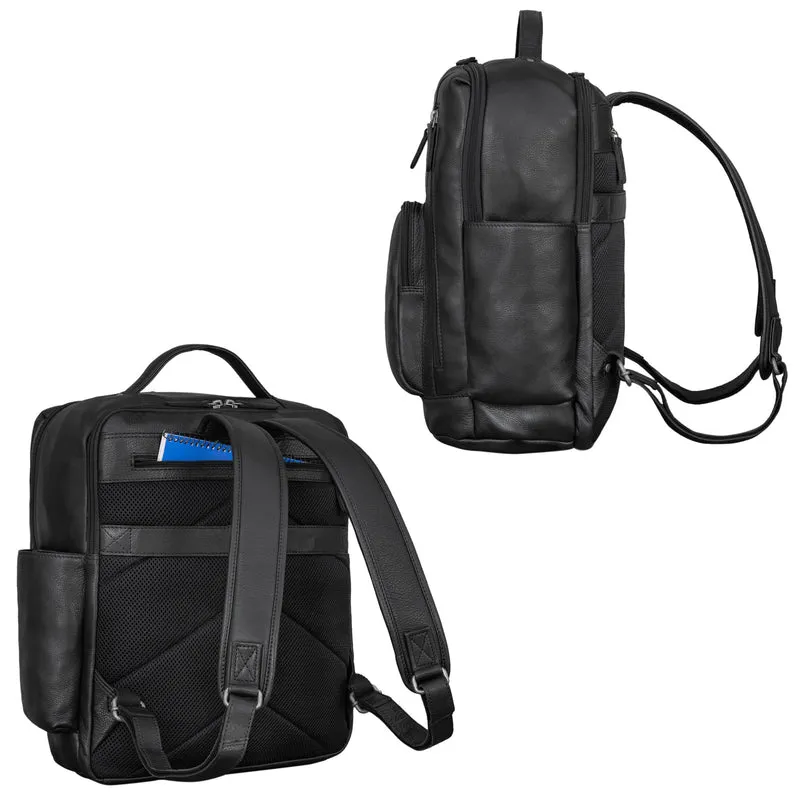"Archibald" Lederrucksack mit Laptop-Fach 15,6 Zoll Damen und Herren