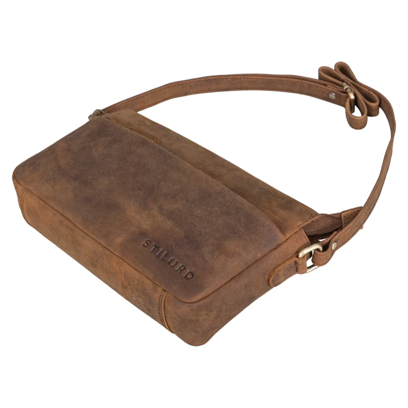 "Fenja" Elegante Vintage Ledertasche Damen klein